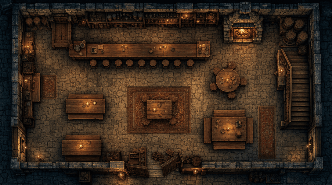 Room map — The Ferryman's Rest