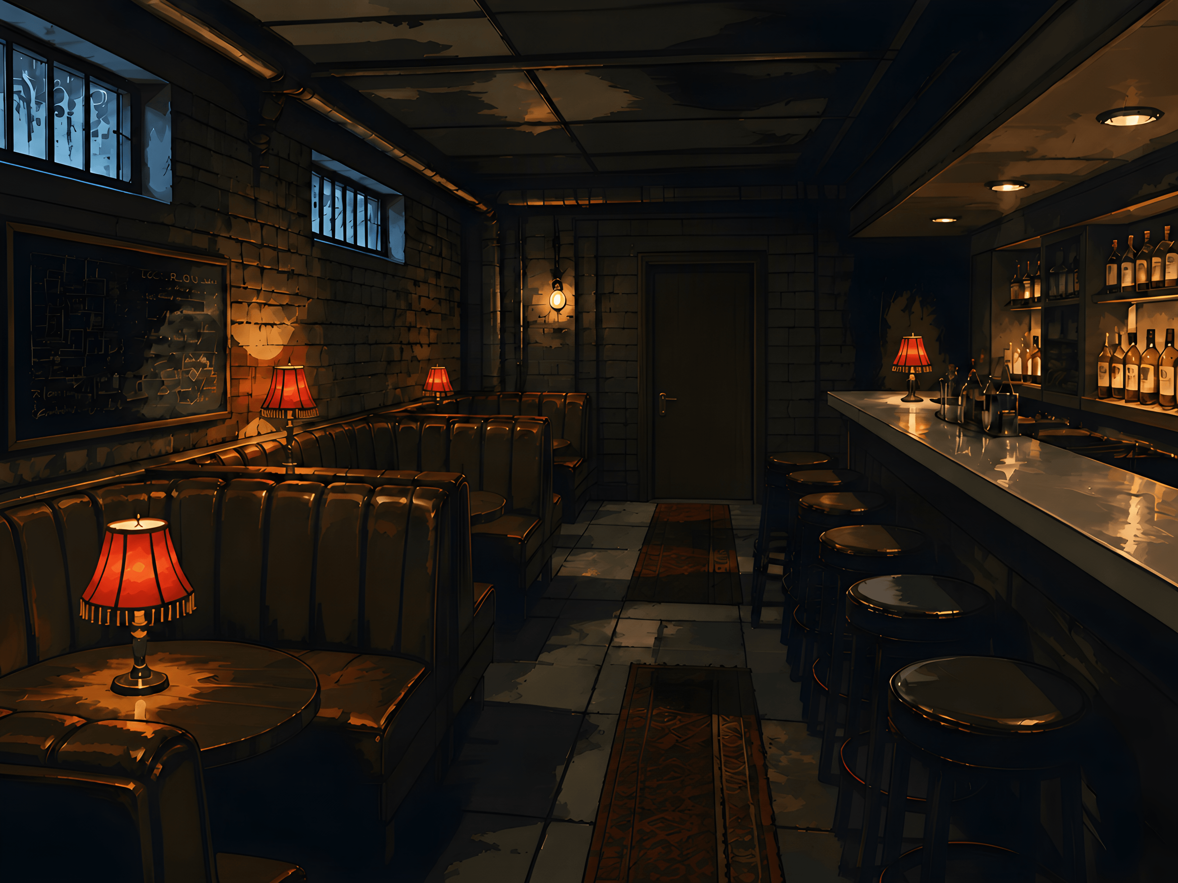 Bar do Cofre — location art from a live Craft project